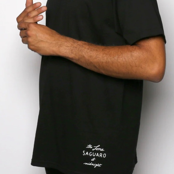 THE ORIGINAL LONE SAGUARO UNISEX BLACK T-SHIRT - Picture 4 of 7